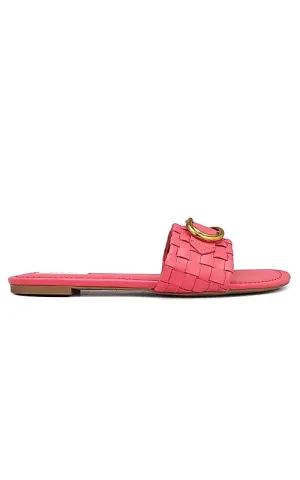 Pink Sliders With Gold Embellishment