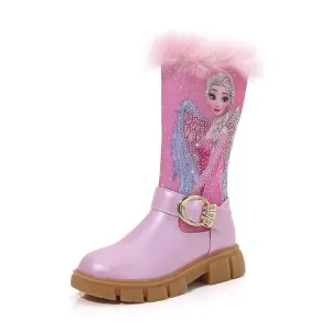 Printed Princess Elsa Long Boots