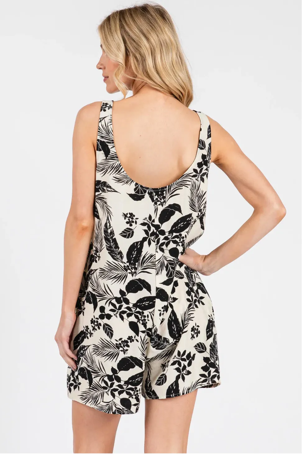Printed Romper - D2777