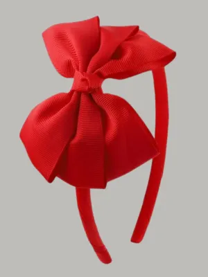 Red Bow Headband