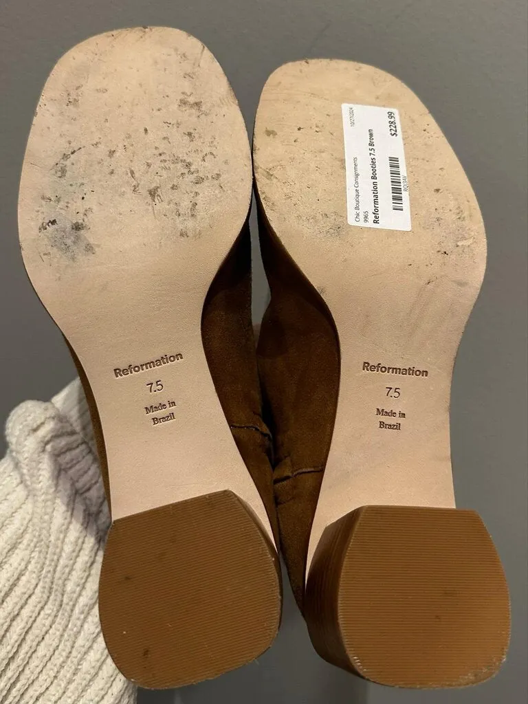 Reformation Louie Stretch Sock Booties - Size 7.5