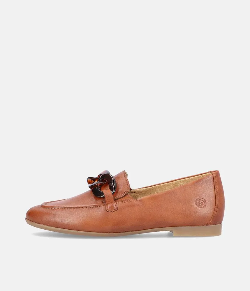 Remonte Stylish Brown Leather Slip On Shoe