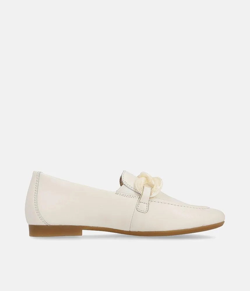Remonte Stylish White Leather Slip On Shoe