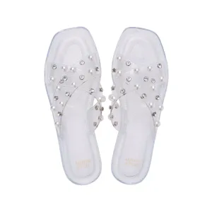 Reva Jiji Flat Sandals White