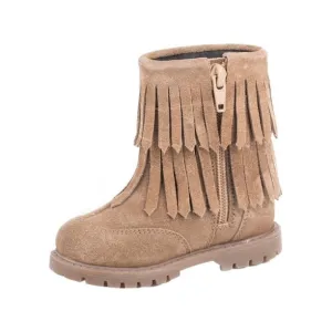 Roper Kid’s Fringe Moc Tan