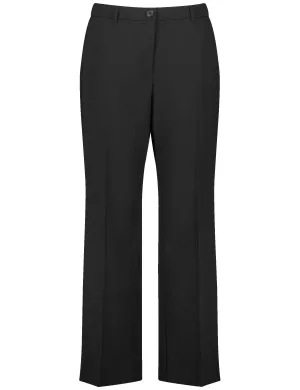 Samoon fly Front Carlotta Trouser in Black