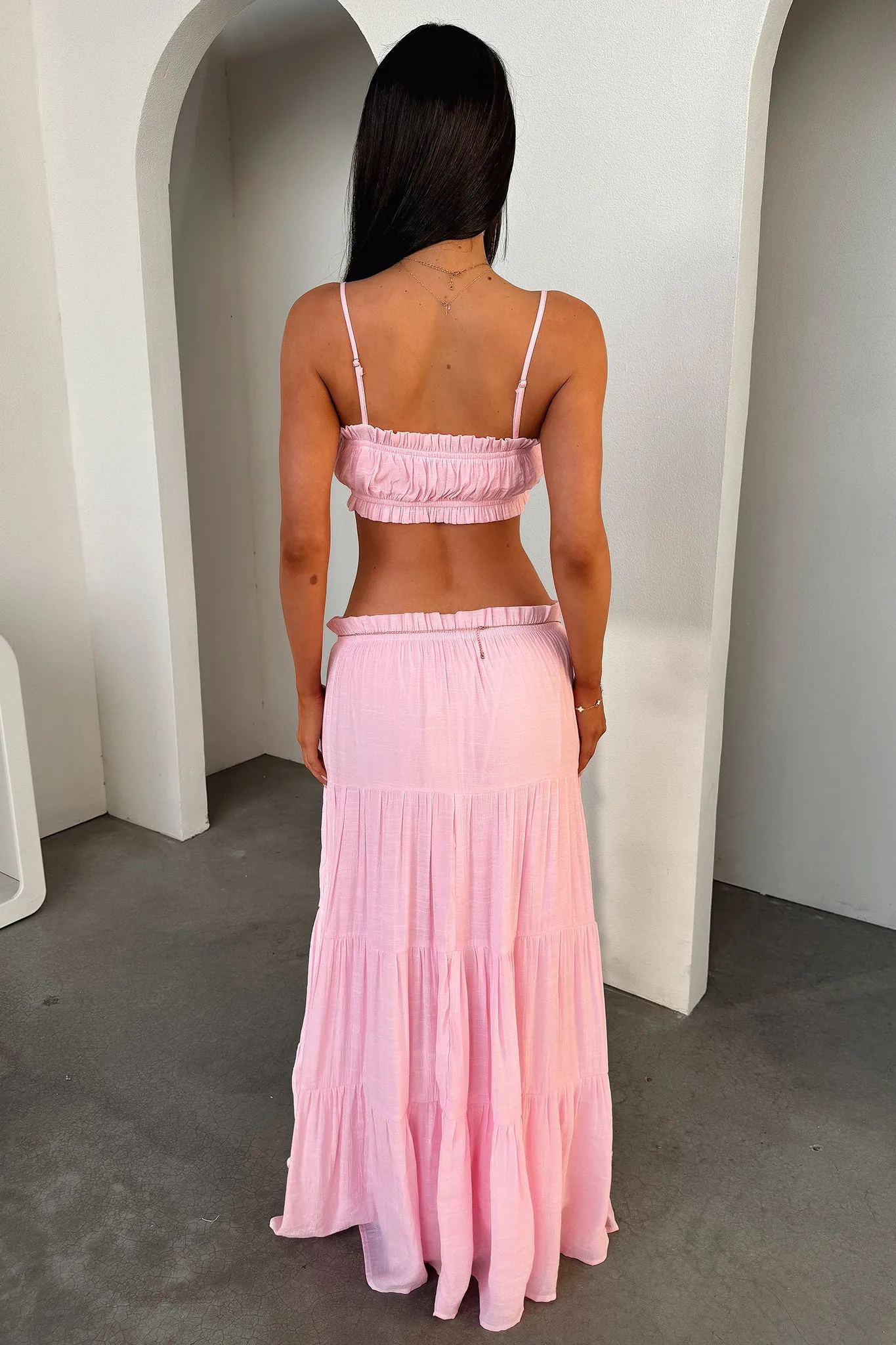 Selina Crop - Baby Pink