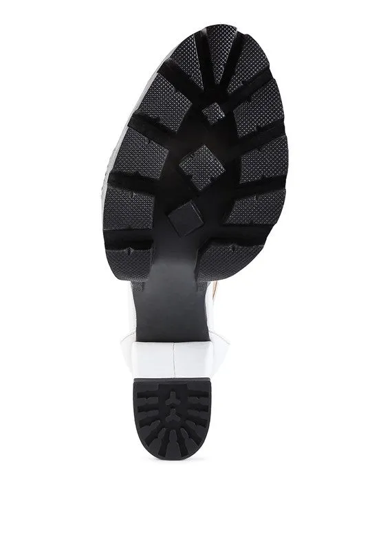 Snake Print Block Sandals