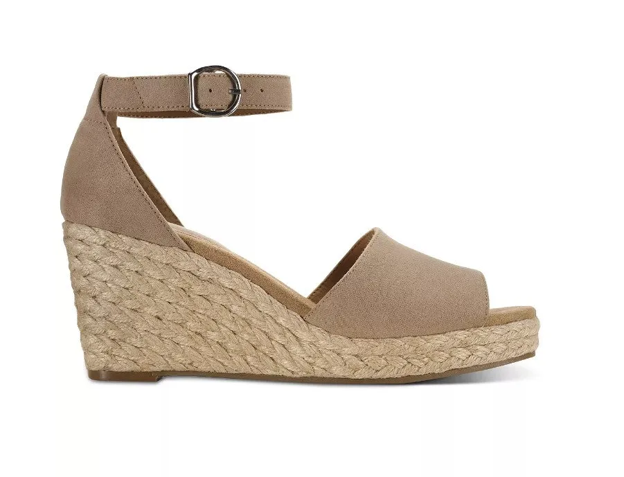 Style & Co. Women's Seleeney Wedge Sandals Light Taupe Size 10 M
