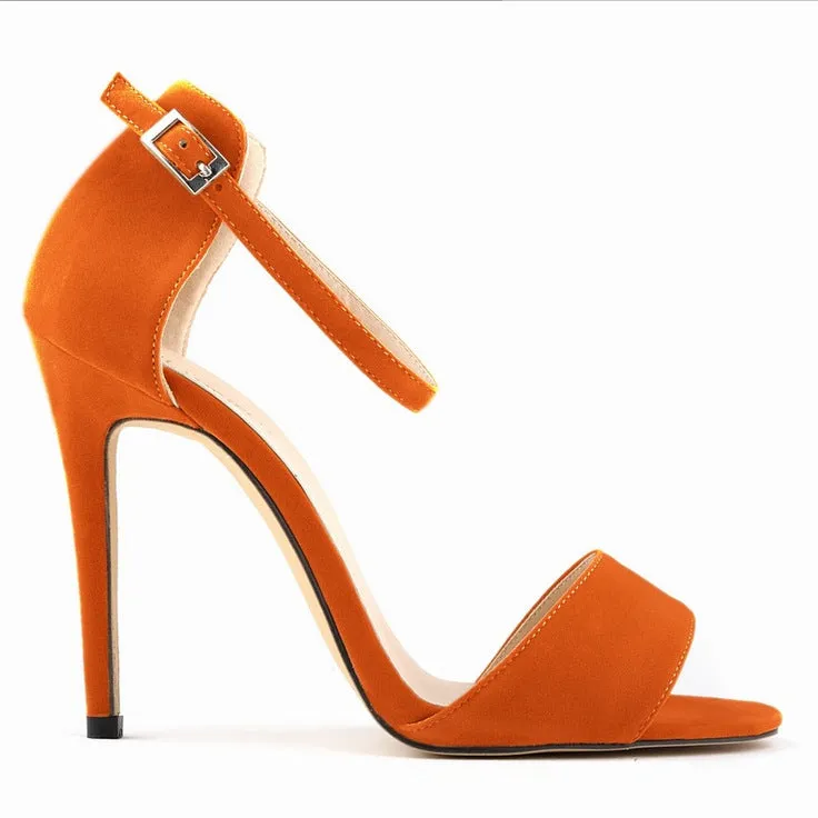 Summer Open-Toe Minimalist Fish Mouth Design OL High Heels Sandals
