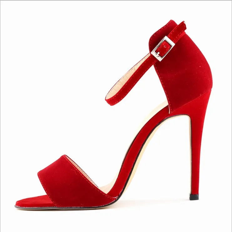 Summer Open-Toe Minimalist Fish Mouth Design OL High Heels Sandals