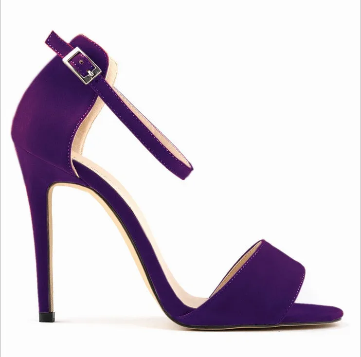 Summer Open-Toe Minimalist Fish Mouth Design OL High Heels Sandals
