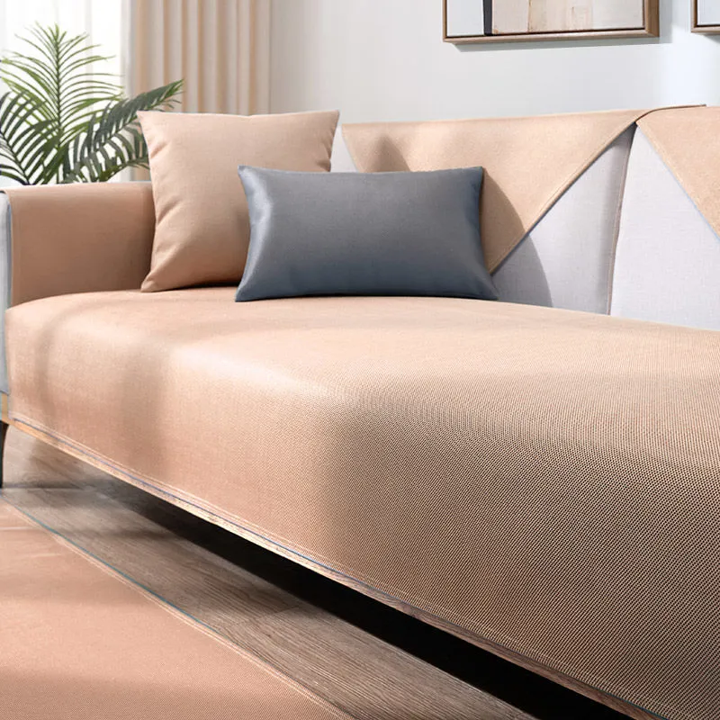 Summer sofa cushion summer season universal cushion rattan mat ice silk non-slip sofa cover