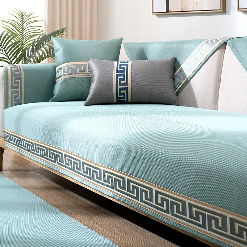 Summer sofa cushion summer season universal cushion rattan mat ice silk non-slip sofa cover