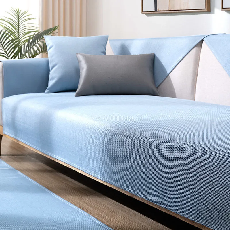 Summer sofa cushion summer season universal cushion rattan mat ice silk non-slip sofa cover