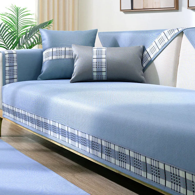 Summer sofa cushion summer season universal cushion rattan mat ice silk non-slip sofa cover
