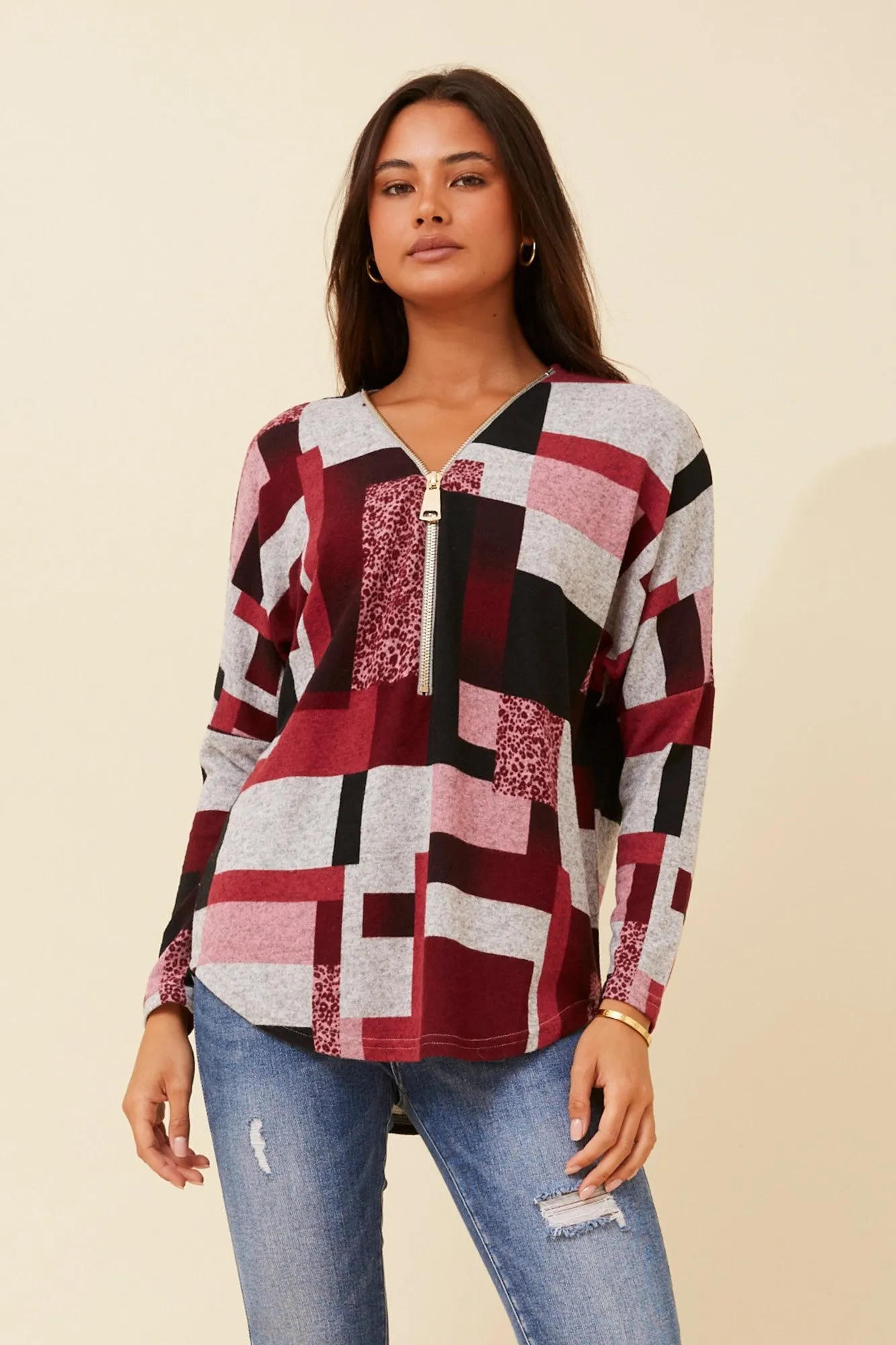 SUVI COLOUR BLOCK TOP