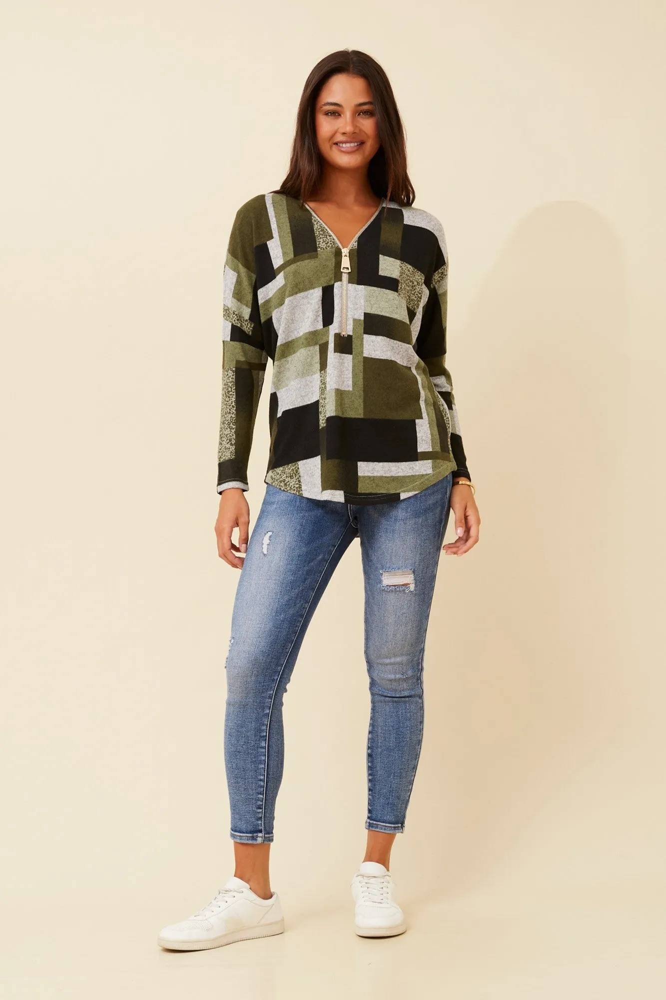 SUVI COLOUR BLOCK TOP