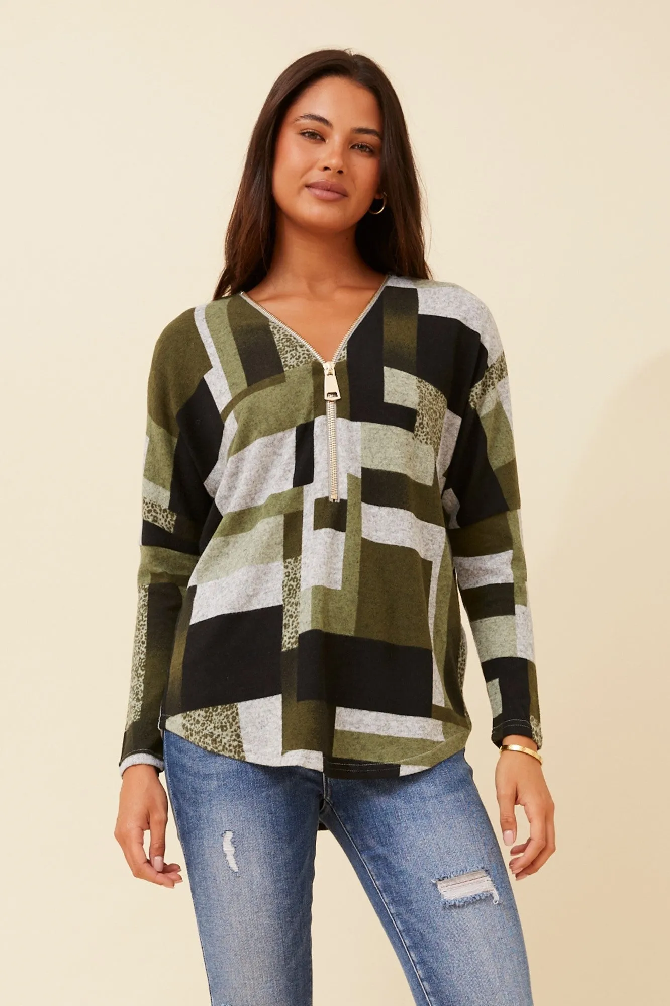SUVI COLOUR BLOCK TOP