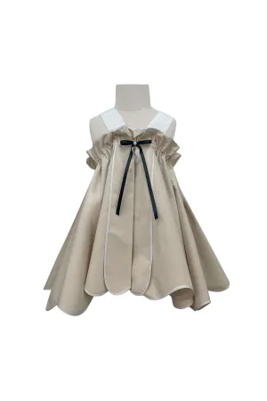 The Krysta Cotton Dress (Beige)