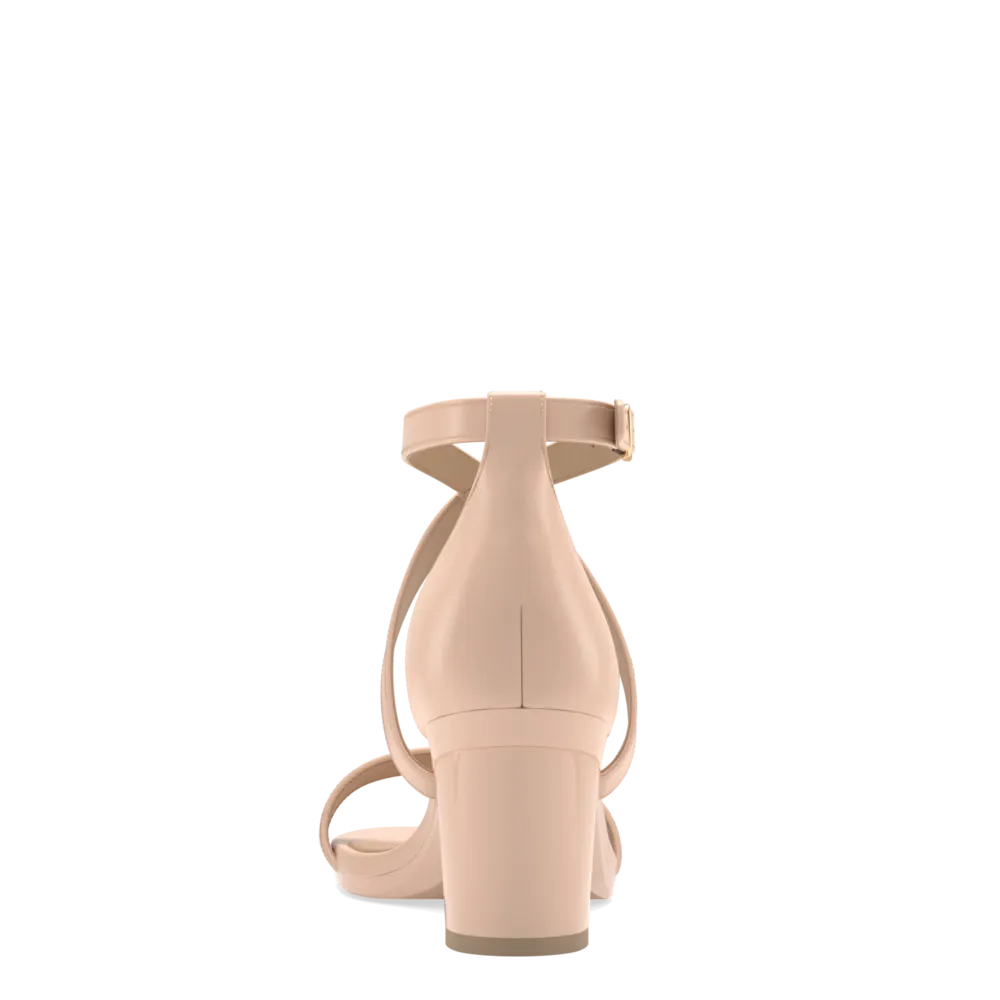 The Sandal - Sand Leather   Block Heel Kit 3 Sand