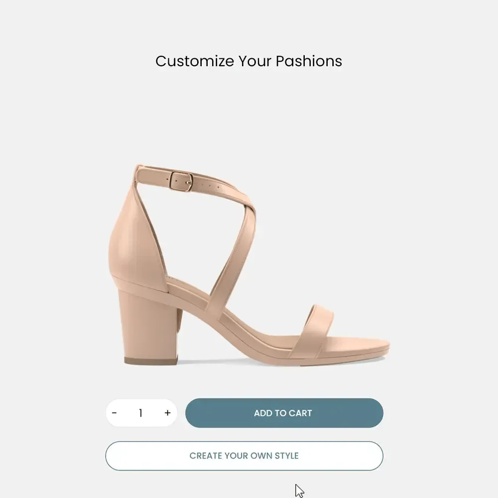The Sandal - Sand Leather   Block Heel Kit 3 Sand