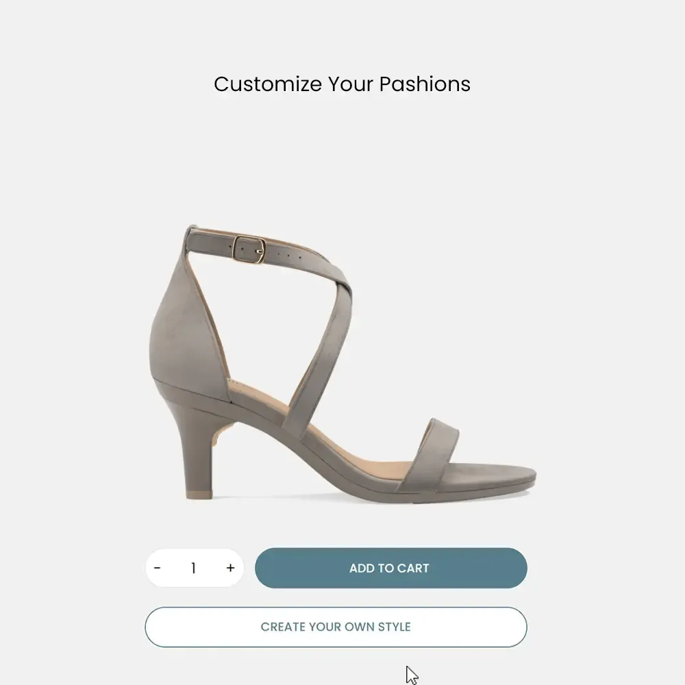 The Sandal - Storm Suede   Stiletto Heel Kit 3 Storm - FINAL SALE