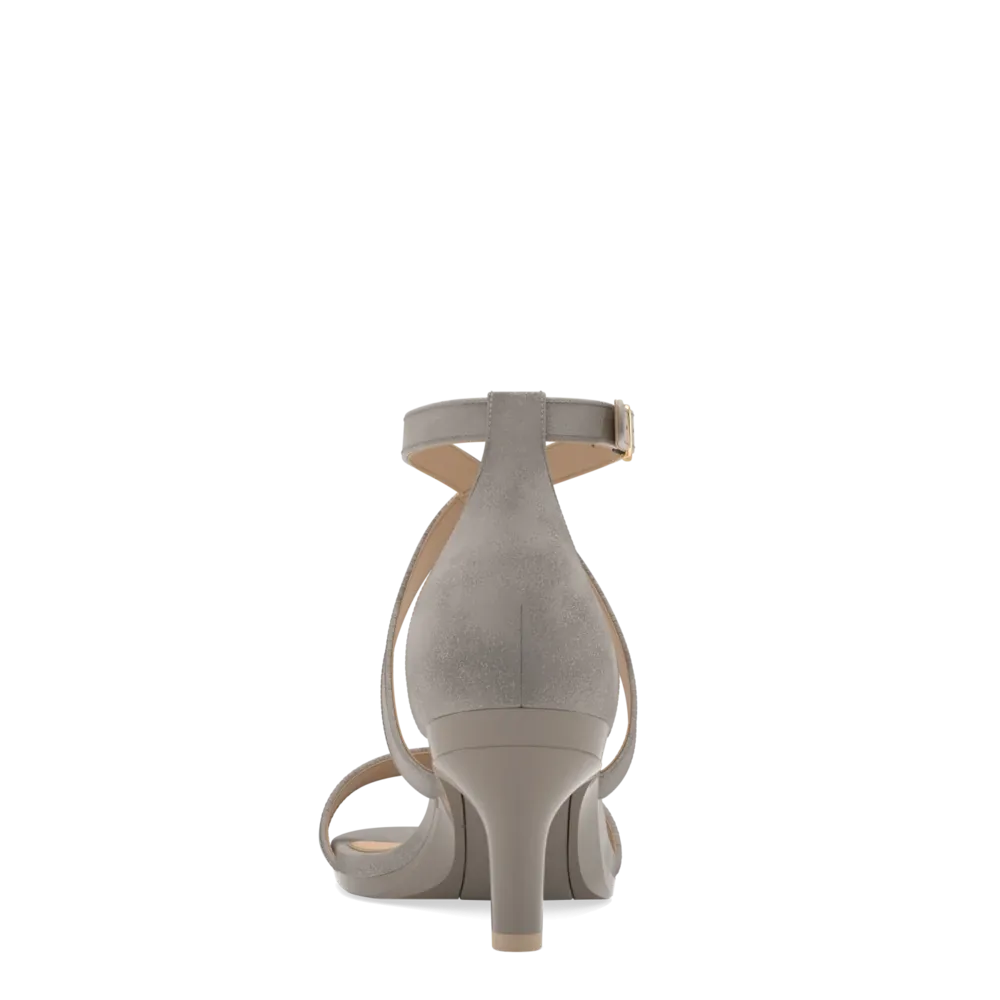 The Sandal - Storm Suede   Stiletto Heel Kit 3 Storm - FINAL SALE