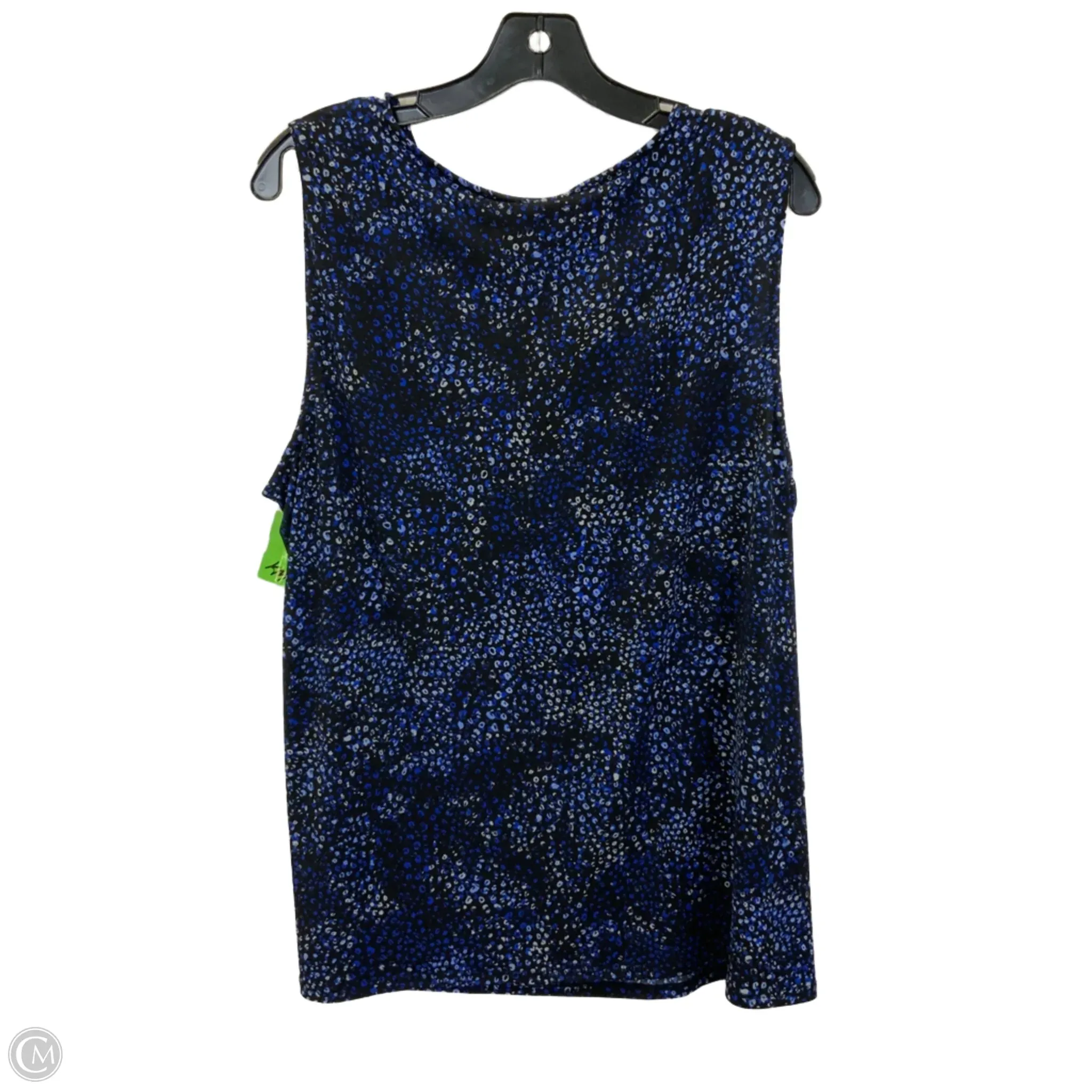 Top Sleeveless By Dana Buchman In Navy, Size: 2x