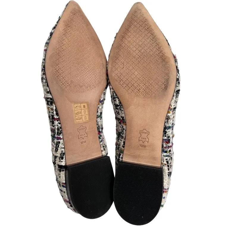 Tory Burch Gigi Tweed Ballerina Shoes