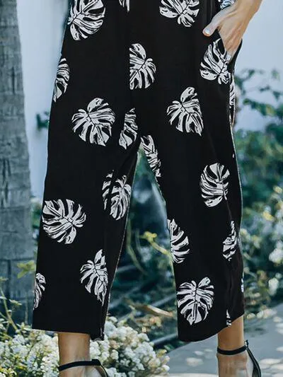 Tropic Essential Wide Leg Scoop Neck Sleeveless Jumpsuit