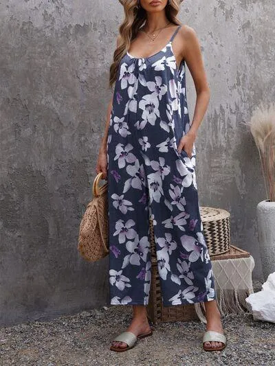 Tropic Essential Wide Leg Scoop Neck Sleeveless Jumpsuit