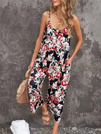 Tropic Essential Wide Leg Scoop Neck Sleeveless Jumpsuit