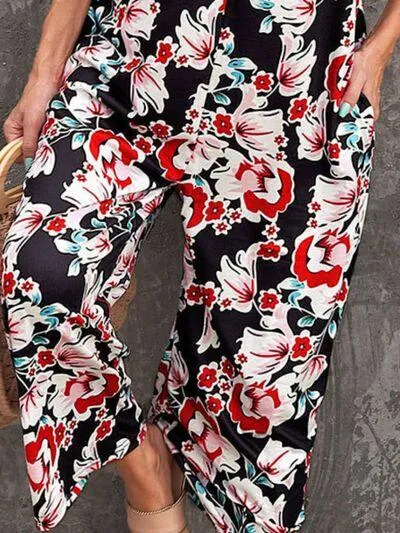 Tropic Essential Wide Leg Scoop Neck Sleeveless Jumpsuit