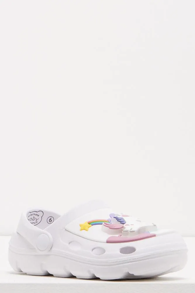 Unicorn Light Clog White