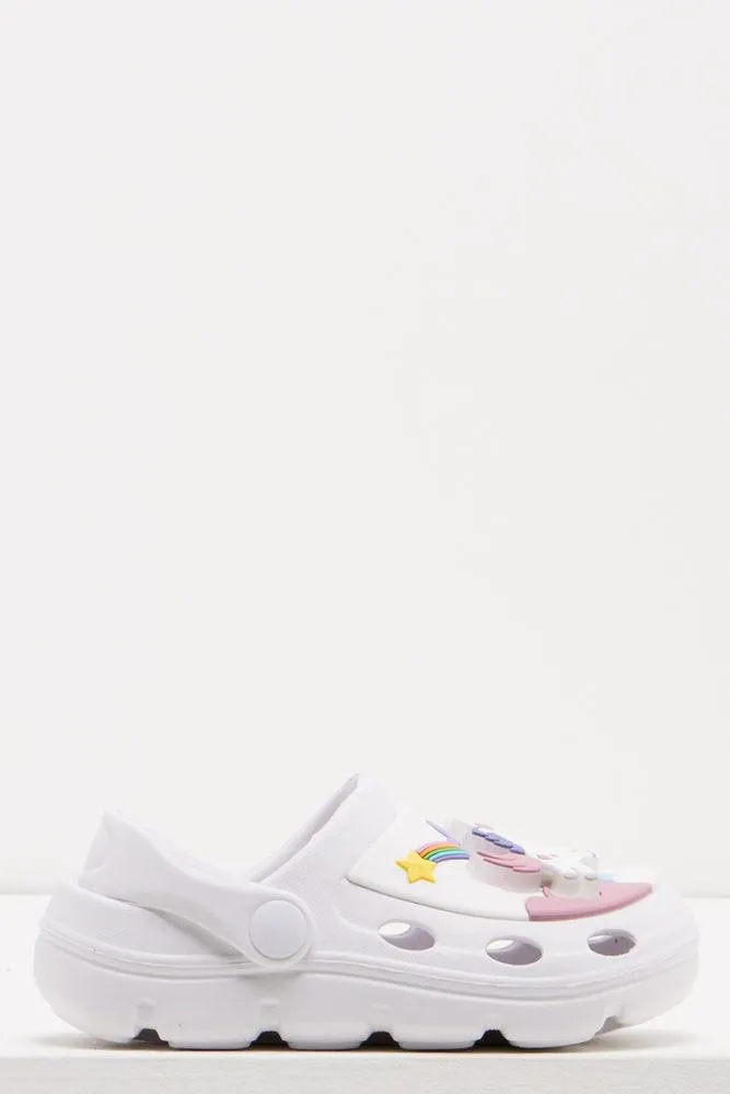 Unicorn Light Clog White