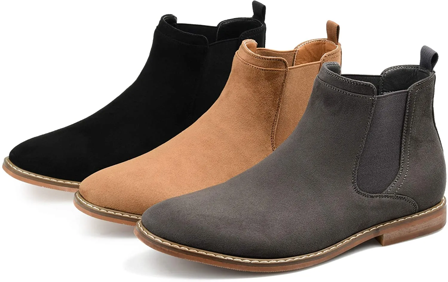 Vance Co. Men's Marshall Chelsea Boots  Color Black Size 8.5M
