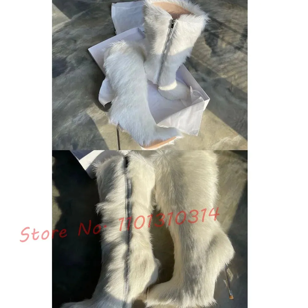 Warm Fur High Boots