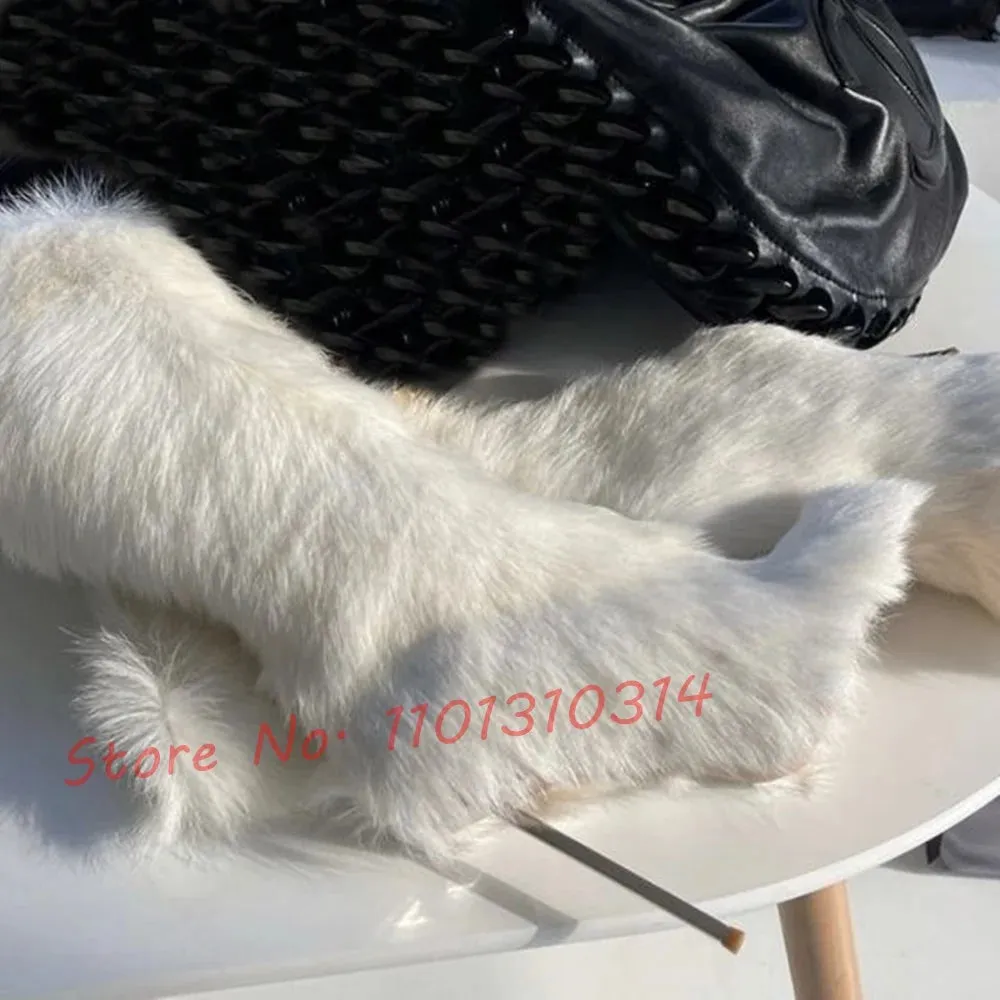 Warm Fur High Boots