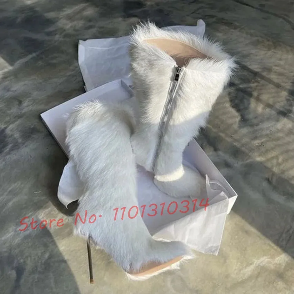 Warm Fur High Boots
