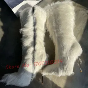 Warm Fur High Boots
