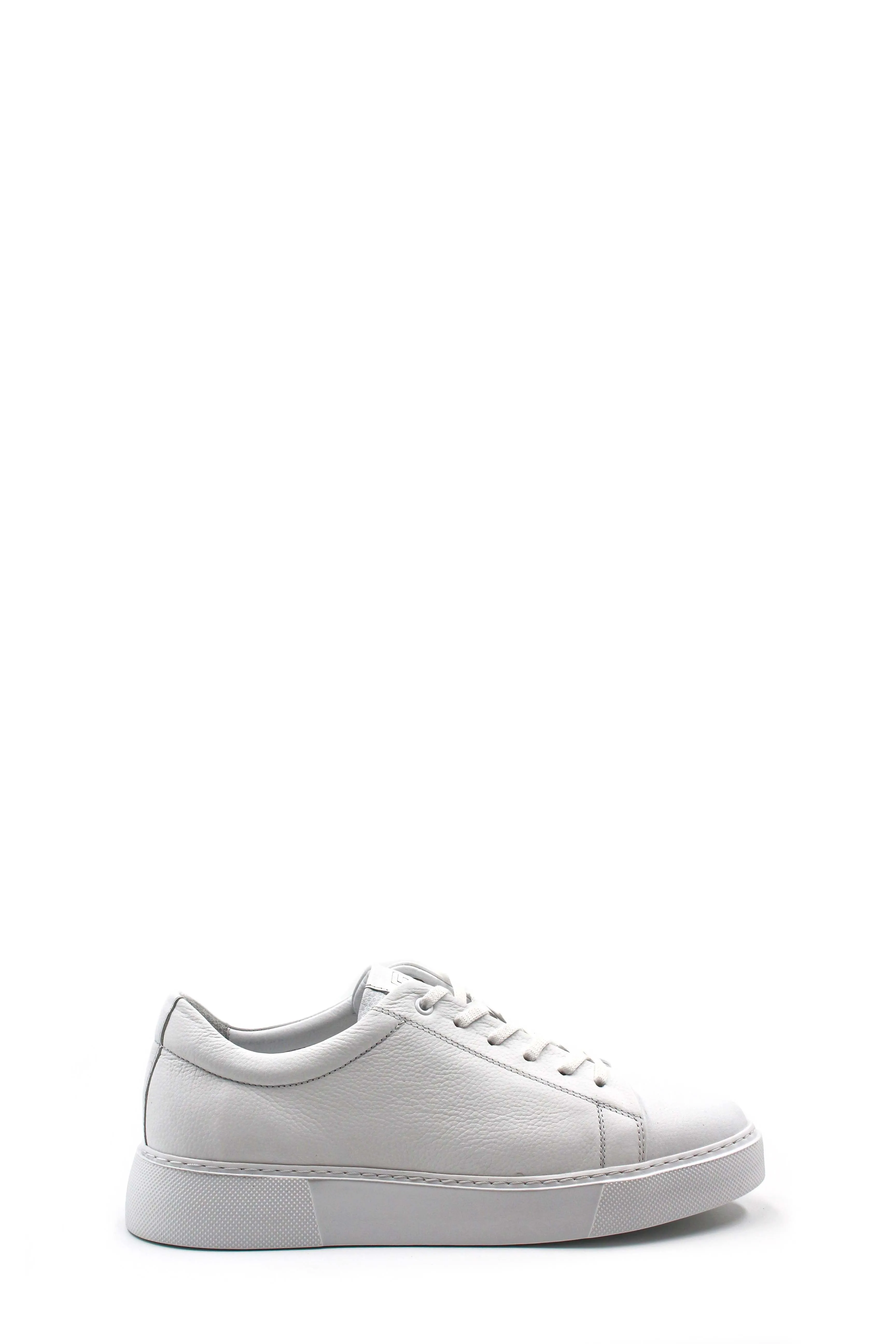 White Leather Low-Top Sneakers Wessi