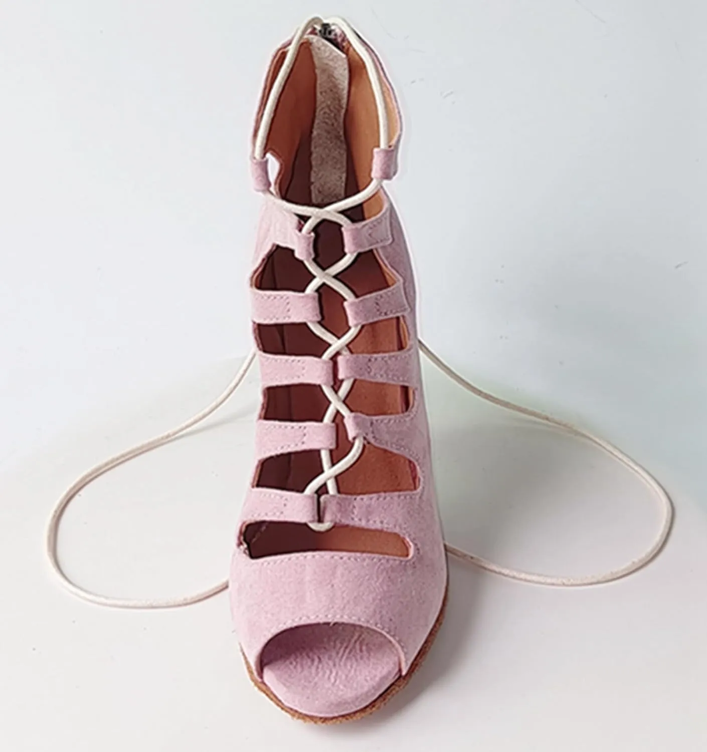 Womens Girls Salsa Dance Shoe Open Toe Ballroom Dancing Booties Evening Wedding Ankle Sandals X005B