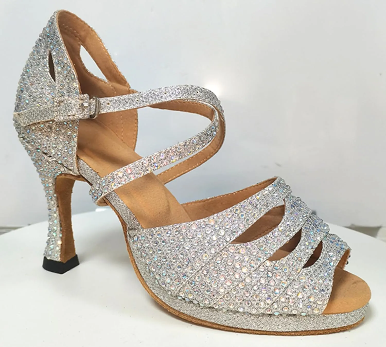 Womens Girls Sexy Dance Shoes Platform High Heel Ballroom Dancing Wedding Sandals X501
