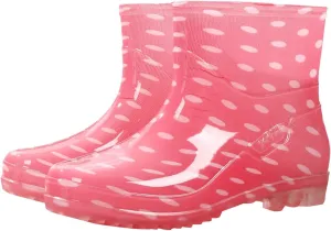 Women's Rain Boots Waterproof Mid Calf Rubber Garden Water Boots Fashion Cute Outdoor Work Mud Boots