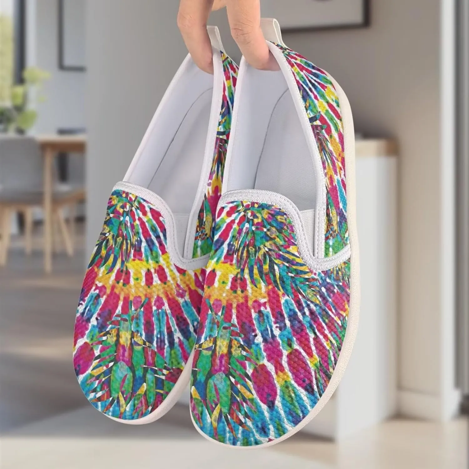 Women's Shoes Flats Casual Walking Shoes Women Slip On Sneakers Ladies Colorful Shoes